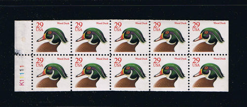 # 2485a (1991) Wood Duck - Bklt pane, #K11111, MNH