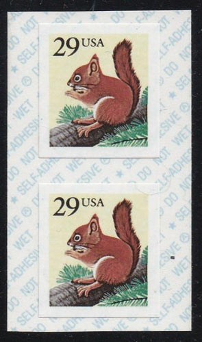 # 2489 (1993) Red Squirrel - Coil pr, MNH