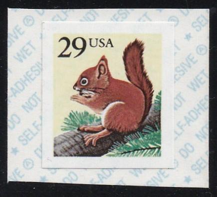 # 2489 (1993) Red Squirrel - Coil sgl, MNH