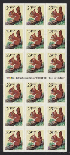 # 2489a (1993) Red Squirrel - BKLT, #D23133, MNH