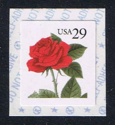 # 2490 (1993) Red Rose - Coil sgl, MNH