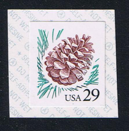 # 2491c (1993) Pine Cone - Coil sgl, MNH