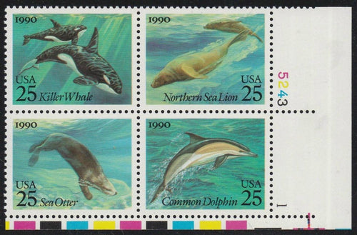 # 2508-11 (1990) Sea Life - PB, LR #5243-1, MNH