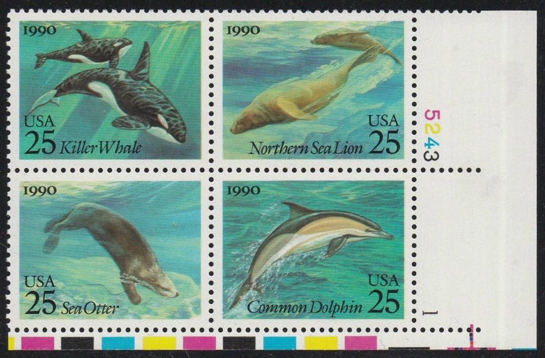 # 2508-11 (1990) Sea Life - PB, LR #5243-1, MNH