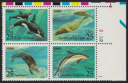 # 2508-11 (1990) Sea Life - PB, UR #2132-1, MNH