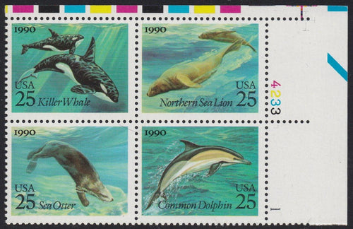 # 2508-11 (1990) Sea Life - PB, UR #4233-1, MNH