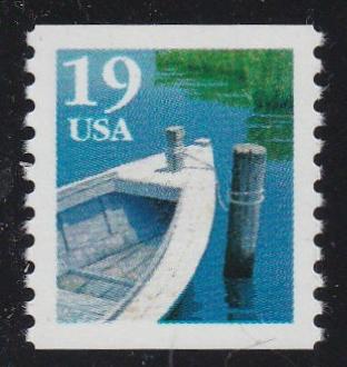 # 2529 (1991) Row Boat, Type I - Coil sgl, XF MNH