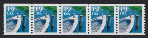 # 2529 (1991) Row Boat, Type I - PS/5, #A1212, VF MNH
