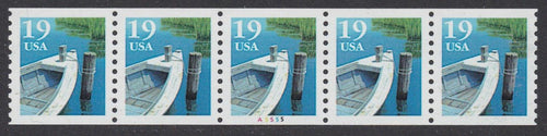 # 2529a (1993) Row Boat, Type II - PS/5, #A5555, VF MNH