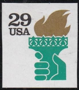 # 2531Ab (1991) Liberty Torch, 1st Print, SP, No Lacquer - Bklt sgl, MNH