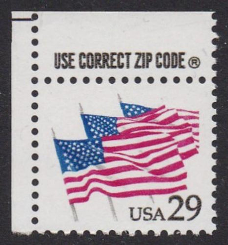 # 2531 (1991) Flags, OA - UL Zip sgl, MNH