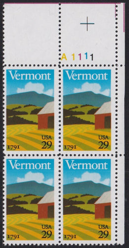 # 2533 (1991) Vermont - PB, UR #A1111, MNH