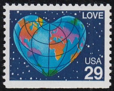 # 2536 (1991) Love, Earth - Bklt sgl, MNH