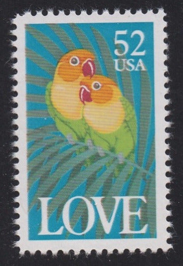 # 2537 (1991) Love Birds - Sgl, MNH