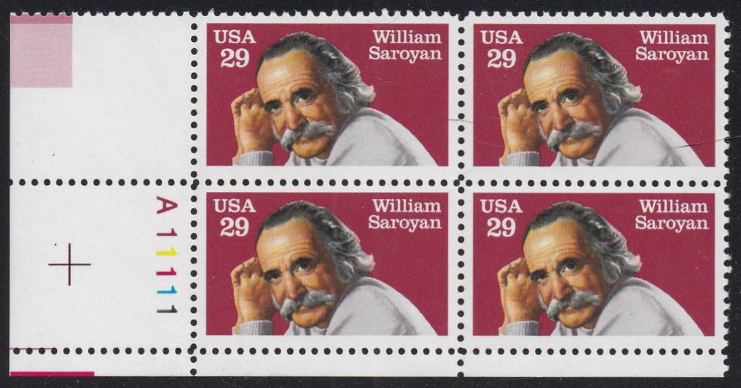 # 2538 (1991) Saroyan - PB, LL #A11111, MNH