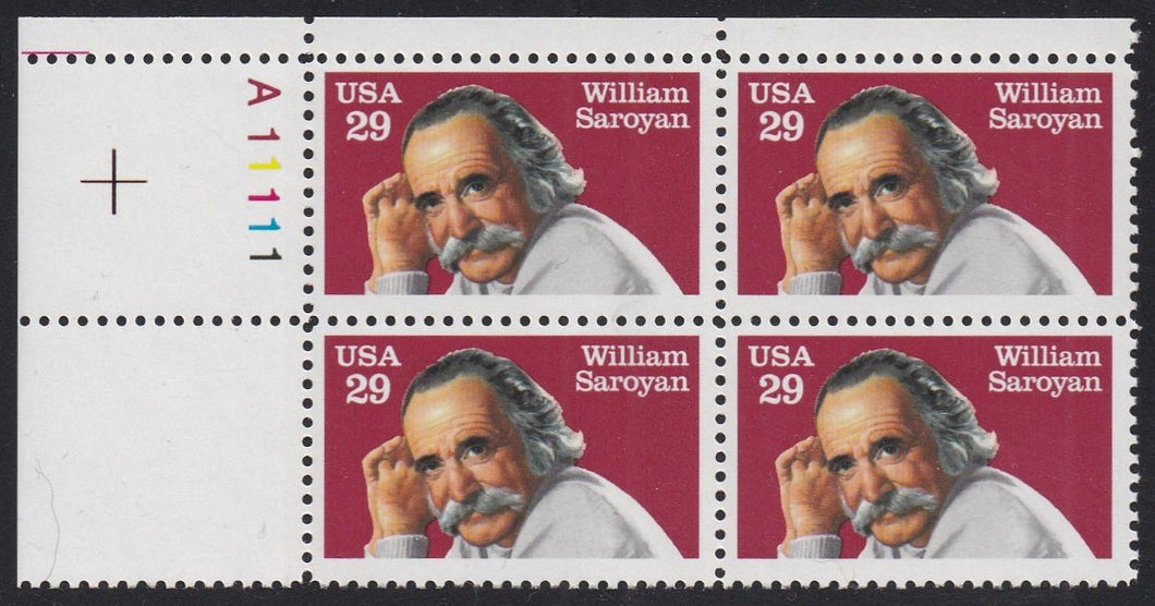 # 2538 (1991) Saroyan - PB, UL #A11111, MNH