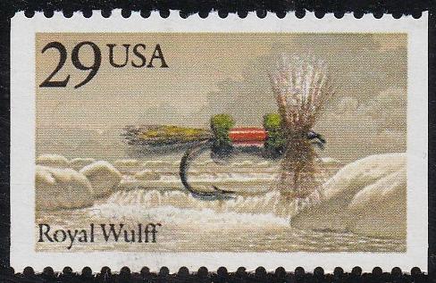 # 2545 (1991) Fishing Flies, Royal Wulff - Bklt sgl, MNH