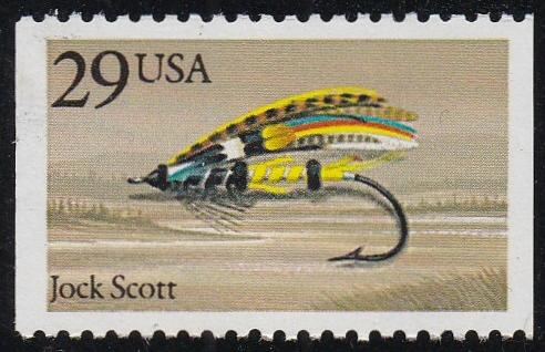 # 2546 (1991) Fishing Flies, Jock Scott - Bklt sgl, MNH