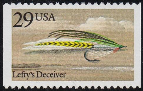 # 2548 (1991) Fishing Flies, Lefty's Deceiver - Bklt sgl, MNH