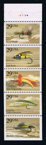 # 2549a (1991) Fishing Flies - Bklt pane, #23124, MNH