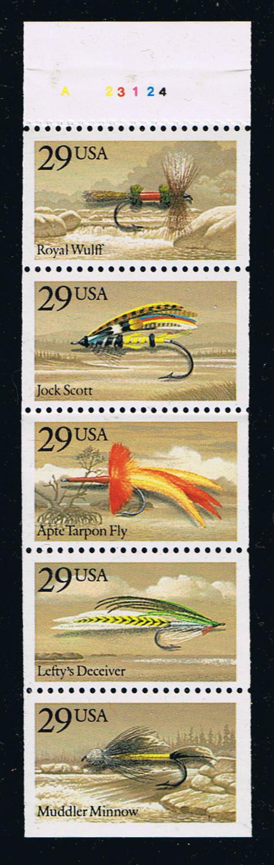 # 2549a (1991) Fishing Flies - Bklt pane, #23124, MNH