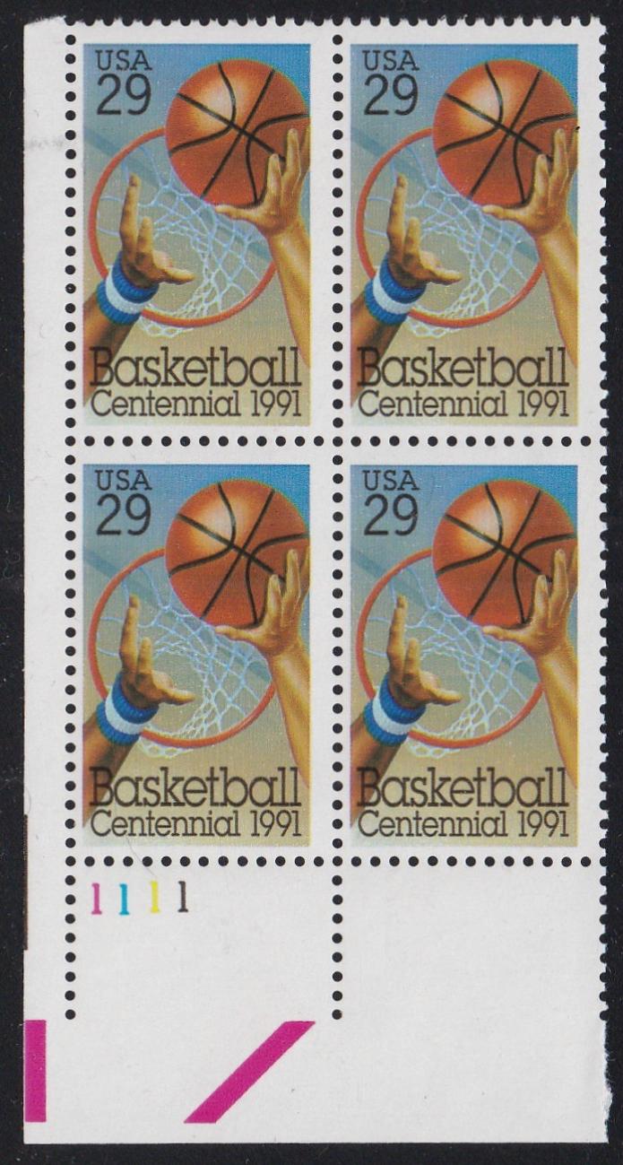 # 2560 (1991) Basketball - PB, LL #1111, MNH