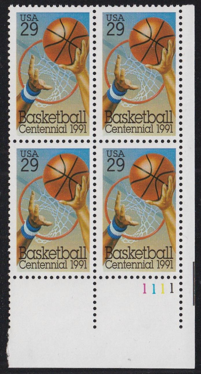 # 2560 (1991) Basketball - PB, LR #1111, MNH