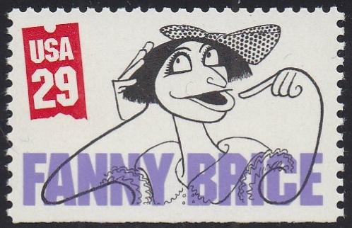 # 2565 (1991) Comedians, Fanny Brice - Bklt sgl, MNH