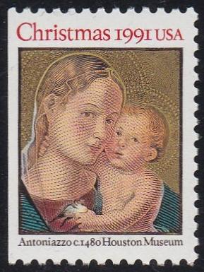 # 2578a (1991) Madonna and Child - Bklt sgl, MNH