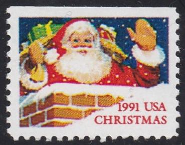 # 2580 (1991) Santa, Type I - Bklt Sgl, MNH