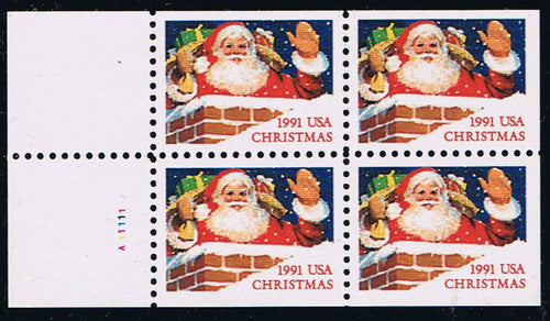 # 2581b-2585a (1991) Santa Christmas - Bklt Panes, Set/5, NB, #A11111, MNH