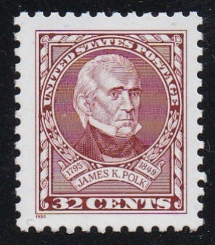 # 2587 (1995) James Polk - Sgl, MNH