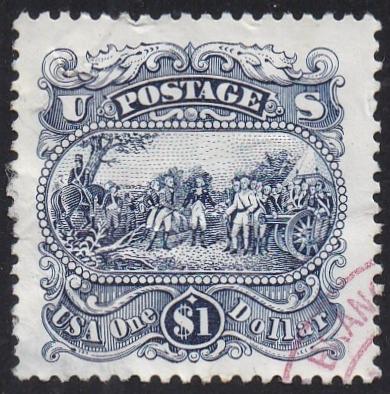 # 2590 (1994) Gen Burgoyne Surrender at Saratoga - Sgl, Used, Lt cancel