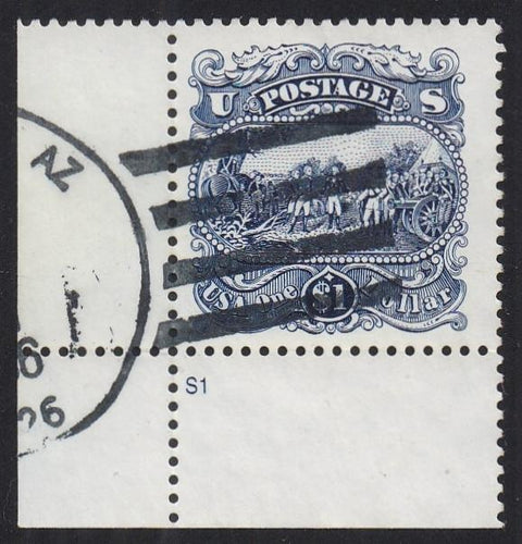 # 2590 (1994) Gen Burgoyne Surrender at Saratoga - Plt sgl, LL #S1, Used