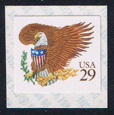 # 2595v (1992) Eagle, Brown - Coil sgl, MNH