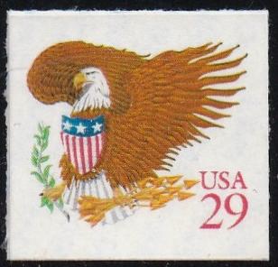 # 2597 (1992) Eagle, Red - Bklt sgl, MNH