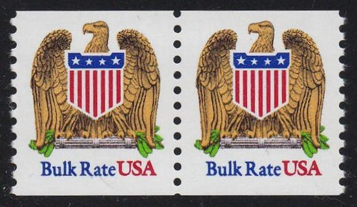 # 2602 (1991) Eagle & Shield - Coil pr, MNH