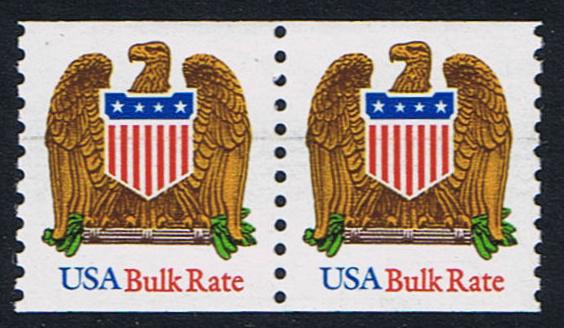 # 2603 (1993) Eagle & Shield, SG - Coil pr, XF MNH