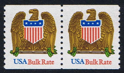 # 2603 (1993) Eagle & Shield, LGG - Coil pr, MNH