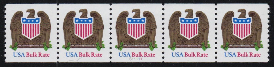 # 2604 (1993) Eagle & Shield, LGG - PS/5, #S11111, XF MNH
