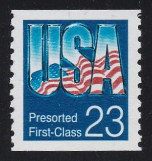 # 2607 (1992) Flag, Presort First Class, SG - Coil sgl, XF MNH