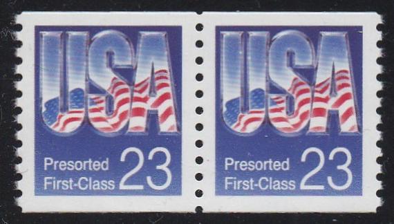 # 2608 (1993) USA, Violet Blue - Coil pr, XF MNH