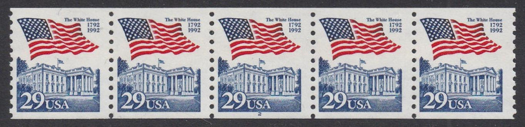 # 2609 (1992) Flag/White House - PS/5, #2, FVF MNH