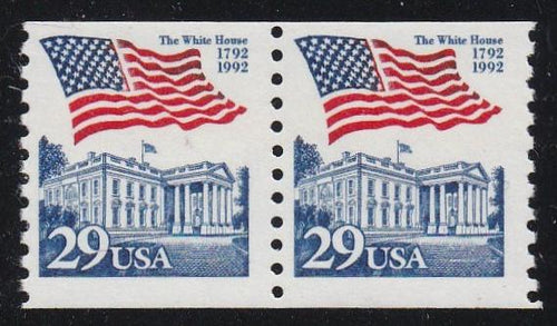 # 2609 (1992) Flag over White House - Coil pr, MNH