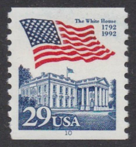 # 2609 (1992) Flag/White House - PS/1, #10, MNH