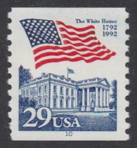 # 2609 (1992) Flag/White House - PS/1, #10, MNH