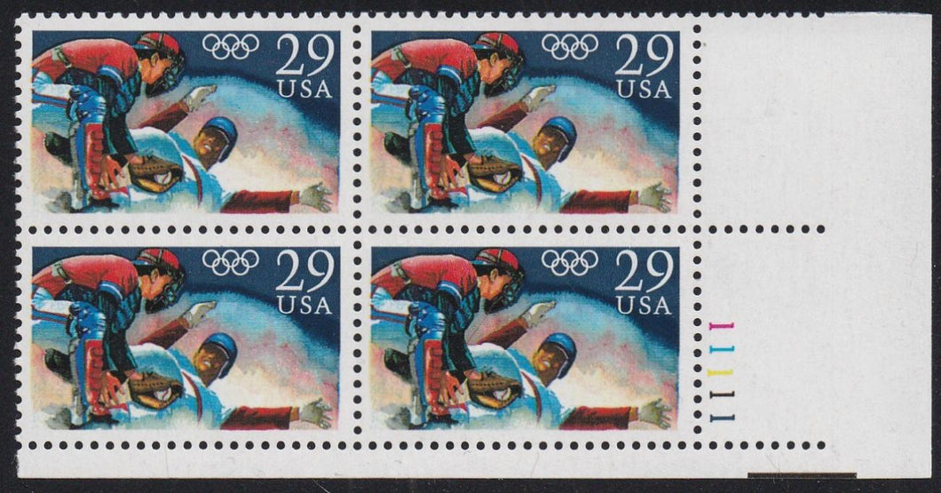 # 2619 (1992) Olympic Baseball - PB, LR #11111, MNH