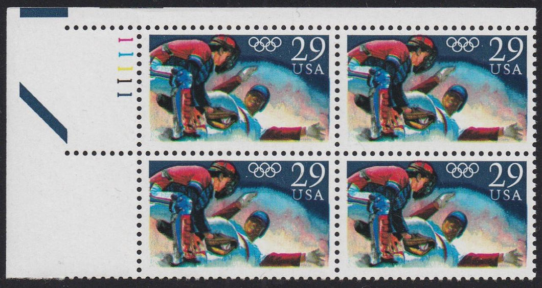 # 2619 (1992) Olympic Baseball - PB, UL #11111, MNH