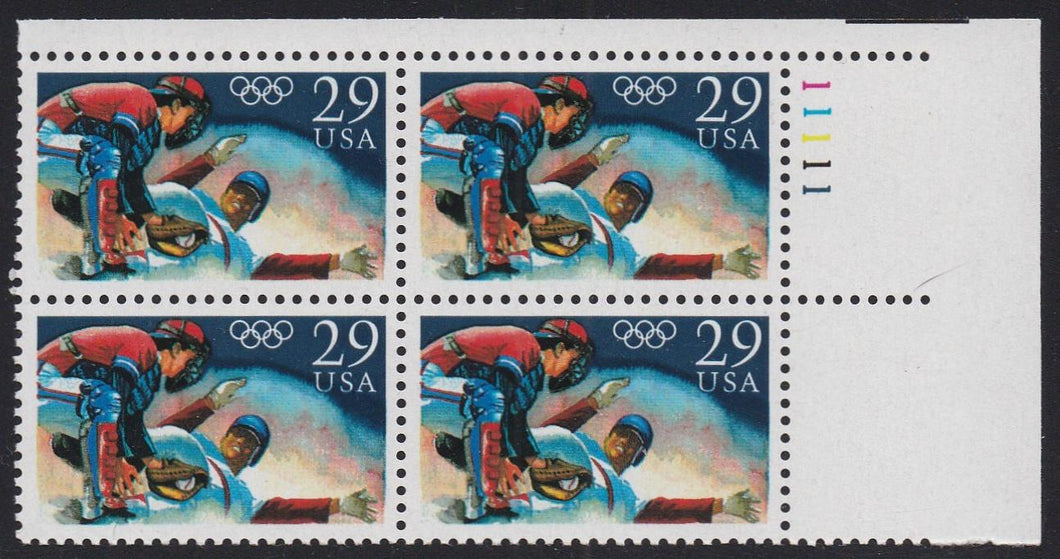 # 2619 (1992) Olympic Baseball - PB, UR #11111, MNH