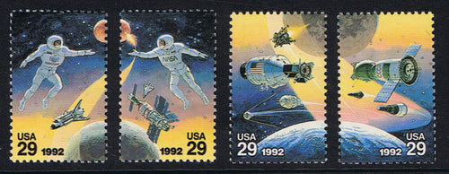 # 2631-34 (1992) Space - Sgls, Set/4, MNH